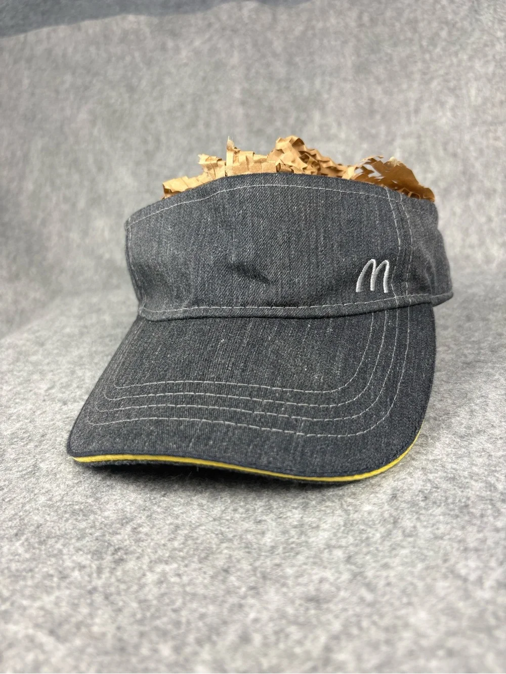 McDonald’s Timeless Elements Logo Black Denim Visor Hat